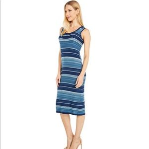 Lauren Ralph Lauren Striped XS blue knit dress NWT